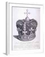 Imperial Crown of State Worn by King George III on His Coronation, 1763-Edward Rooker-Framed Giclee Print