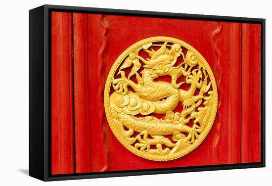 Imperial Dragons in Forbidden City, Shenyang China-Havanaman-Framed Stretched Canvas