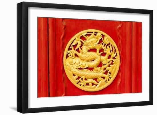 Imperial Dragons in Forbidden City, Shenyang China-Havanaman-Framed Photographic Print