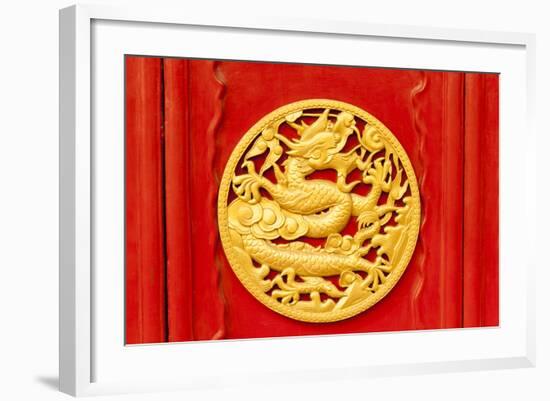 Imperial Dragons in Forbidden City, Shenyang China-Havanaman-Framed Photographic Print