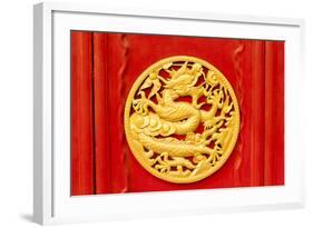 Imperial Dragons in Forbidden City, Shenyang China-Havanaman-Framed Photographic Print