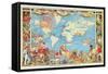 Imperial Federation Showing the Map of the World, British Empire, by Captain JC Colombo, C.1886-null-Framed Stretched Canvas