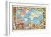 Imperial Federation Showing the Map of the World, British Empire, by Captain JC Colombo, C.1886-null-Framed Giclee Print