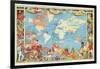 Imperial Federation Showing the Map of the World, British Empire, by Captain JC Colombo, C.1886-null-Framed Giclee Print