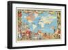 Imperial Federation Showing the Map of the World, British Empire, by Captain JC Colombo, C.1886-null-Framed Giclee Print