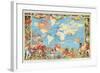 Imperial Federation Showing the Map of the World, British Empire, by Captain JC Colombo, C.1886-null-Framed Giclee Print