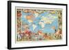 Imperial Federation Showing the Map of the World, British Empire, by Captain JC Colombo, C.1886-null-Framed Giclee Print