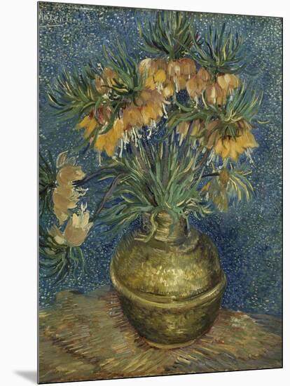 Imperial Fritillaries in a Copper Vase, 1887-Vincent van Gogh-Mounted Giclee Print