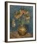 Imperial Fritillaries in a Copper Vase-Vincent Van Gogh-Framed Giclee Print