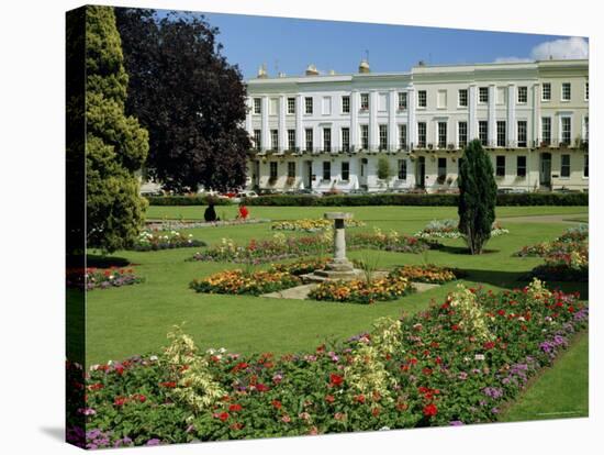 Imperial Gardens and Regency Terrace, Cheltenham, Gloucestershire, England, UK, Europe-Michael Short-Stretched Canvas