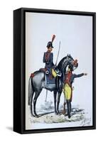 Imperial Gendarmerie of Paris, 1813-A Lemercier-Framed Stretched Canvas