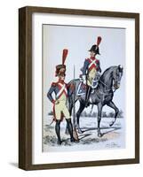 Imperial Gendarmerie of Paris, 1813-A Lemercier-Framed Giclee Print