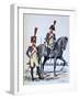 Imperial Gendarmerie of Paris, 1813-A Lemercier-Framed Giclee Print