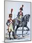 Imperial Gendarmerie of Paris, 1813-A Lemercier-Mounted Giclee Print