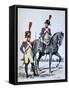 Imperial Gendarmerie of Paris, 1813-A Lemercier-Framed Stretched Canvas