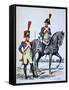 Imperial Gendarmerie of Paris, 1813-A Lemercier-Framed Stretched Canvas