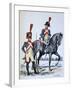 Imperial Gendarmerie of Paris, 1813-A Lemercier-Framed Giclee Print