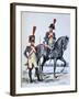 Imperial Gendarmerie of Paris, 1813-A Lemercier-Framed Giclee Print