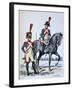 Imperial Gendarmerie of Paris, 1813-A Lemercier-Framed Giclee Print