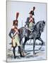 Imperial Gendarmerie of Paris, 1813-A Lemercier-Mounted Giclee Print