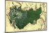 Imperial Map of Russia - 1890-null-Mounted Art Print