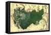 Imperial Map of Russia - 1890-null-Framed Stretched Canvas