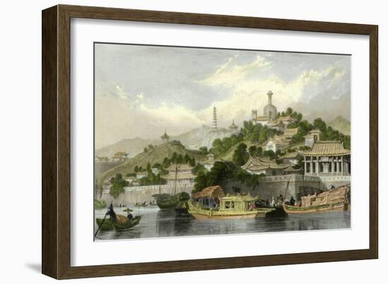 Imperial Palace Gardens-Thomas Allom-Framed Art Print