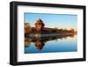 Imperial Palace over Lake in the Morning in Beijing.-Songquan Deng-Framed Photographic Print