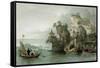 Imperial Palace Tseaou Shan-Thomas Allom-Framed Stretched Canvas