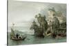 Imperial Palace Tseaou Shan-Thomas Allom-Stretched Canvas