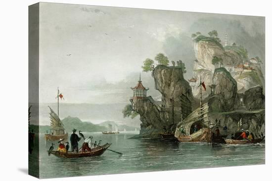 Imperial Palace Tseaou Shan-Thomas Allom-Stretched Canvas