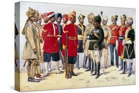 Imperial Service Troops, Illustration from 'Armies of India' by Major G.F. MacMunn, Published in…-Alfred Crowdy Lovett-Stretched Canvas