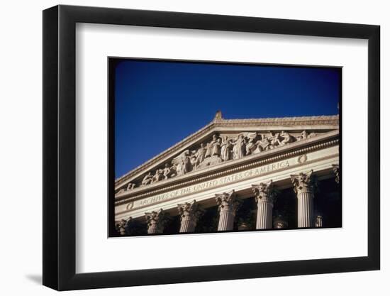 Imperial Washington Portfolio, DC Views, 1952: Archives of United States of America Facade Detail-Walker Evans-Framed Premium Photographic Print