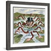 Imperialism Cartoon, 1882-null-Framed Giclee Print