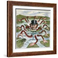 Imperialism Cartoon, 1882-null-Framed Giclee Print