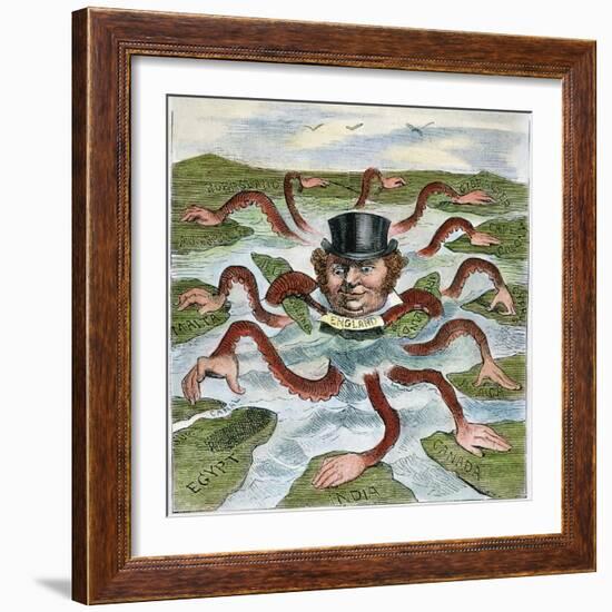 Imperialism Cartoon, 1882-null-Framed Giclee Print