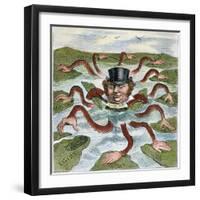 Imperialism Cartoon, 1882-null-Framed Giclee Print