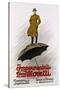 Impermeabili Moretti Umbrella Poster-Leopoldo Metlicovitz-Stretched Canvas