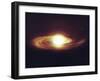 Implosion of a Sun with Visible Solar System and Planets-Stocktrek Images-Framed Photographic Print