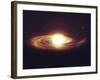 Implosion of a Sun with Visible Solar System and Planets-Stocktrek Images-Framed Photographic Print