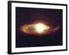 Implosion of a Sun with Visible Solar System and Planets-Stocktrek Images-Framed Photographic Print