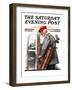 "Important Business" Saturday Evening Post Cover, September 20,1919-Norman Rockwell-Framed Premium Giclee Print