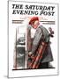 "Important Business" Saturday Evening Post Cover, September 20,1919-Norman Rockwell-Mounted Giclee Print