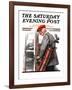 "Important Business" Saturday Evening Post Cover, September 20,1919-Norman Rockwell-Framed Giclee Print