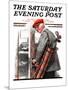 "Important Business" Saturday Evening Post Cover, September 20,1919-Norman Rockwell-Mounted Giclee Print