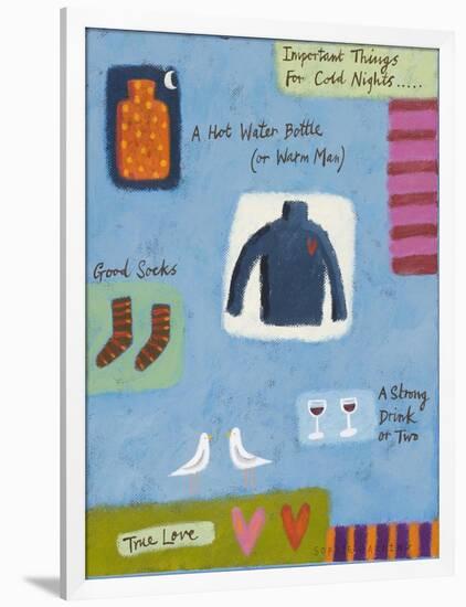 Important Things for Cold Nights-Sophie Harding-Framed Giclee Print