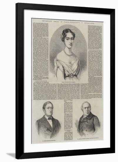 Important Trial in Paris, Bonaparte V Bonaparte-Thomas Harrington Wilson-Framed Giclee Print