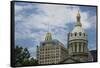 Imposing Architecture of the Baltimore City Hall-Jerry Ginsberg-Framed Stretched Canvas