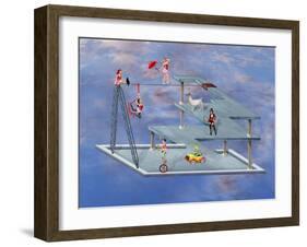 Impossible Circus-paul fleet-Framed Art Print