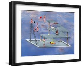 Impossible Circus-paul fleet-Framed Art Print